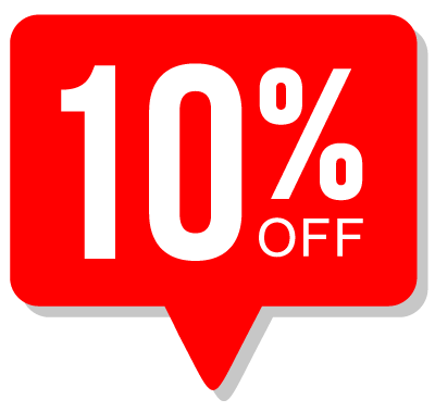 10-pourcent-de-reduction-rouge-symbole
